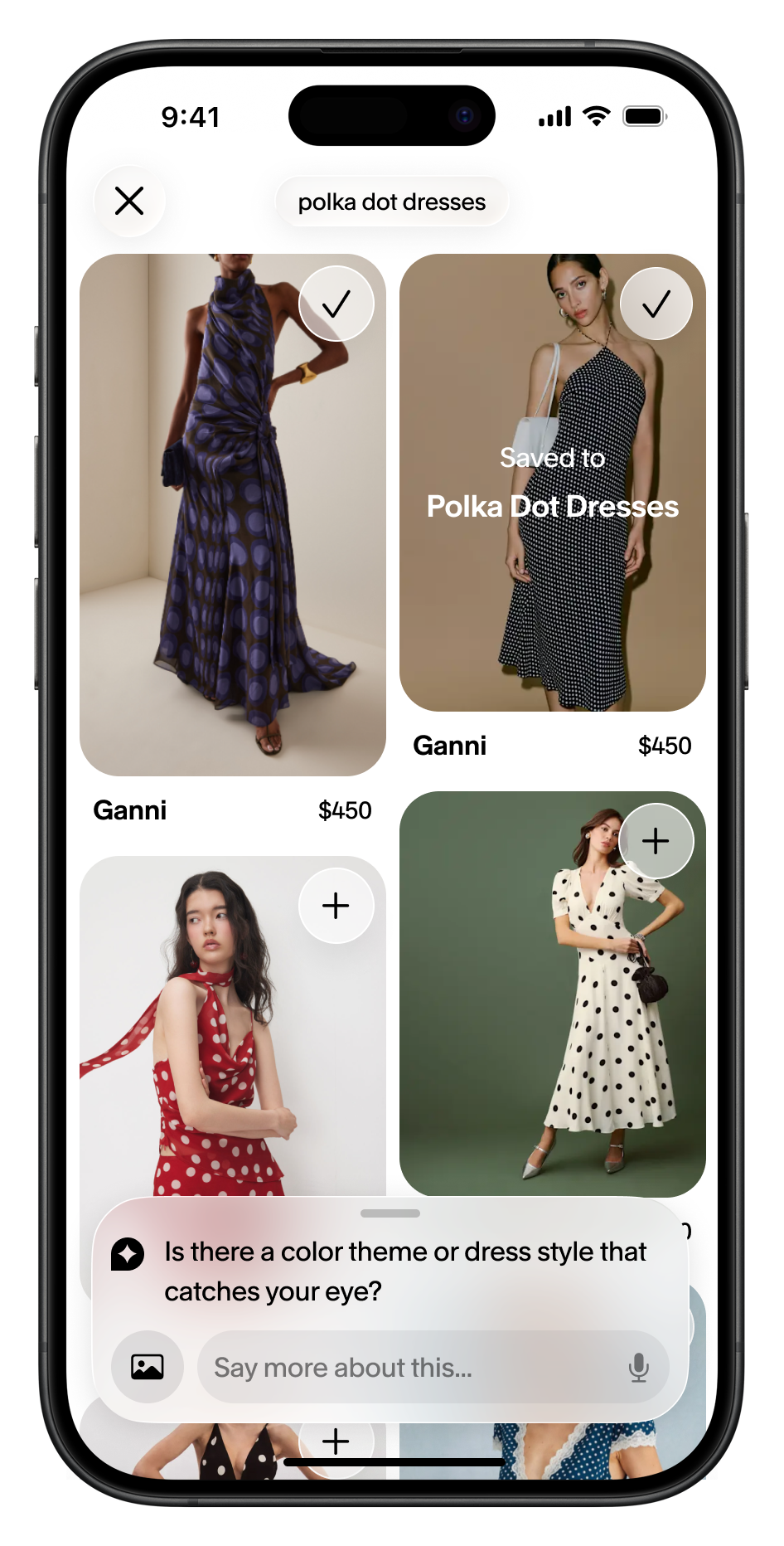 Saving a product into an automatically bucketed collection